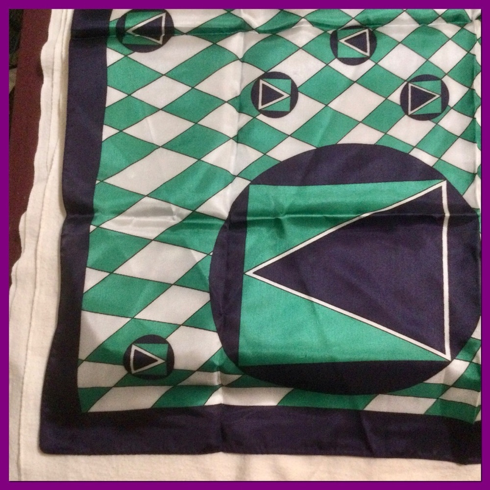 Vtg Geometric Pattern Scarf_017 - image 5